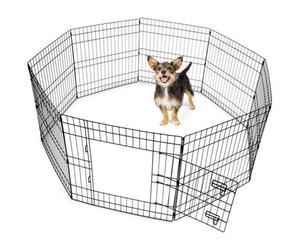 DogCrates+ Small - 8 Panel Dog Playpen With Door