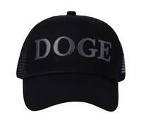 Doge Hat Elon Musk Inspired Embroidered Dad Cap- Government Efficiency Embroidered Baseball Hat, Adjustable Cotton Cap, Black-grey, One size