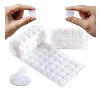 DoGeek 600 PCS Sticky 20mm White Double Sided Hook and Loop Self-Adhesive Dots, Waterproof Round Pads Suitable for DIY Crafts & Organization