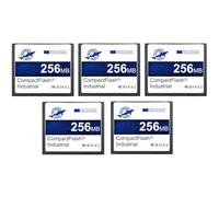 Dogfish 5 Pack 256MB Compact Flash Memory Card High Performance Industrial CF Type I Card FAT16 for Industrial Equipment and Vintage Digital Cameras