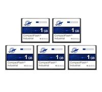 Dogfish Compact Flash Card, 1 GB, 5 Pack, High-Performance Industrial CF Memory Card with SLC NAND Flash for Industrial Computers, CNC Machines, Old Cameras