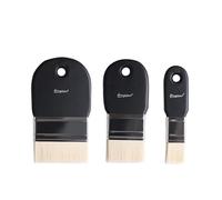DOGGER Flat Paddle Paint BrushSet Short Handle Paint Brushes for Acrylic,Paint,Oil,Watercolor,Varnishes