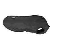 Doggie Coats Waterproof Fleece Lined Dog Raincoat, Dachshund Step In Design (Black, 12 inch)