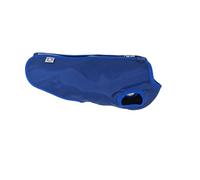 Doggie Coats Waterproof Fleece Lined Dog Raincoat, Dachshund Step In Design (Blue, 15 inch)