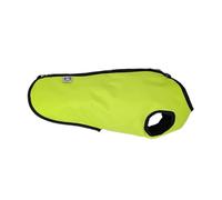 Doggie Coats Waterproof Fleece Lined Dog Raincoat, Dachshund Step In Design (Yellow, 16 inch)