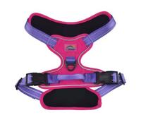 Doggie Design Venture Paw No Pull Dog Harness - Simple Adjustable Puppy Harness - Anti Pull Dog Collar for Walks and Outdoor Adventures (Sugar Rush Pink, Medium)