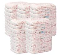 Doggie Diapers for Female Dogs 5 Bags/50Pcs Disposable High Absorbent Dog Diapers Elastic Breathable Leakproof Deodorant Pet Diapers for Female Dogs Cats in Season, S 1-2kg Dog Period Diapers Female