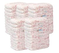 Doggie Diapers for Female Dogs 5 Bags/50Pcs Disposable High Absorbent Dog Diapers Elastic Breathable Leakproof Deodorant Pet Diapers for Female Dogs Cats in Season, M 2-4kg Puppy Diapers Female