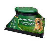 Doggie Dooley "The Original In-Ground Dog Waste Disposal System, Black with Green Lid (3800X)