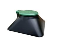 Doggie Dooley "The Original In-Ground Dog Waste Disposal System, Black with Green Lid (3800X)