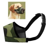 Doggie Style Store Army Green Camo Soft Nylon Dog Pet Puppy Muzzle 7 Sizes Adjustable Head Strap Prevent Chewing Biting Stop Barking Mask Mouth Cover Size 1