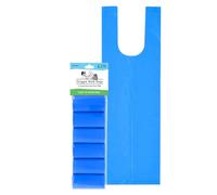 Doggie Walk Bags Large Dog Poop Bags on a Roll with Easy Tie Handles, Strong and Leak Proof Doggy Waste Bags, 72 Count, Blue Scented