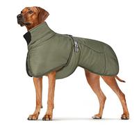 DoggieKit Dog Coats WaterProof Windproof Warm Winter Safe Threaded Reflective Strips Jacket for Medium Large Dogs with Harness Hole Puppy Pet Cold Weather Outfit Clothes Vest