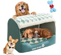 Doggocomfy Cozy Dog House Doggocomfy Dog House Doggocomfy Bed Gemütliches Hundehaus Cozy House Dog Bed hundehöhle indoor höhle hund hunde höhlenbett hundehaus für drinnen (grün,M)