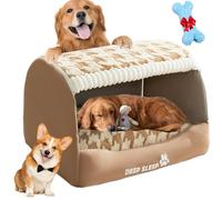 Doggocomfy Cozy Dog House Doggocomfy Dog House Doggocomfy Bed Gemütliches Hundehaus Cozy House Dog Bed hundehöhle indoor höhle hund hunde höhlenbett hundehaus für drinnen (braun,S)