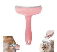 Doggocomfy Pet Comb Pro, Cat Hair Thinner, All Purpose Curved Hairs Removal Comb, Pet Hair Removal Brush For Long or Short Tangled Hairs, Prevents Knots and Mats (Pink)