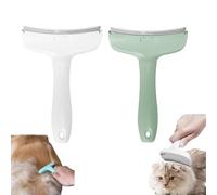 Doggocomfy Pet Comb Pro, Cat Hair Thinner, All Purpose Curved Hairs Removal Comb, Pet Hair Removal Brush For Long or Short Tangled Hairs, Prevents Knots and Mats (White+Green)