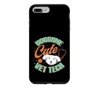 Doggone Cute Vet Tech Pun Kawaii Career Puppy Case for iPhone 7 Plus/8 Plus