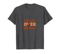 Doggos Over Drama: Playful Pet Lover Graphic T-Shirt, Men, Dark Heather Grey, 4XL