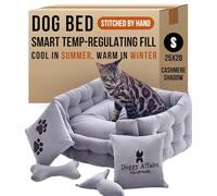 Doggy Affairs HandMade Luxury Cat Bed with Removable Washable Cover - Premium Cat Beds for Indoor Cats, Fancy Dog Bed for Small Dogs - Non Slip Cat Couch Bed, Puppy Kitten Pet Sofa