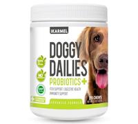 Doggy Dailies Probiotics for Dogs - Canine Supplements for Digestive and Immunity Support - Skin Health and Itch Support - Vitamin Treats - Veterinarian Formulated Probiotic