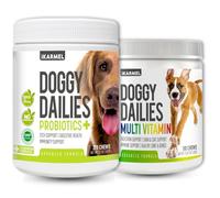 Doggy Dailies | Probiotics for Dogs | Canine Supplements for Digestive and Itch Support & | 10-in-1 Multivitamin Chews | Vet-Formulated.