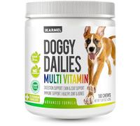 Doggy Dailies | Vitamins Supplements For Dogs | Skin & Coat | Probiotics + Joint Support 24 Vitamins & Minerals puppy to Senior Multivitamin