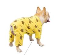 Doggy Dog Sweatshirt Pullover Shirts Brown Bear Pattern Cozy Kitten Cute Holiday Yorkshire(Yellow,2XL)