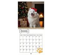 Doggy Image Wall Calendar - Bound Monthly Planner, Yearly Schedule Organizer, Adorable Dog Pictures | 2026 Spiral Indoor Wall Decoration For Home School Office Desk Family Friends Women Teacher