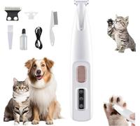 Doggy Kings 3 in 1 Electric Dog Trimmer, Multifunctional Pet Hair Clippers for Grooming with LED Light, Suitable for Pet Paws, Ears, Rump, Face, Eyes (1)