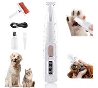 Doggy Kings 3 in 1 Electric Dog Trimmer, Pet Paw Trimmer, Rechargeable Waterproof with LED Light, Low Noise for Trimming Dog's Hair Around Paws, Eyes, Ears, Face, Rump (1)
