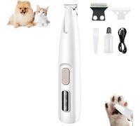 Doggy Kings Paw Trimmer, 3 in 1 Electric Dog Trimmer, Rechargeable Waterproof with Led Light, Suitable for Pet Paws, Ears, Rump, Face, Eyes (1 Set)
