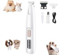 Doggy Kings Paw Trimmer,Professional 18mm Widened Stainless Steel Blade,Low Noise with LED Light for Trimming Dog's Hair Around Paws,Ears, Eyes, Face Rump,Suitable for Dogs and Cats