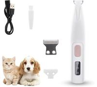 Doggy Kings Trimmer, Doggy Kings 3 in 1 Trimmer, with LED Light, Low Noise Waterproof Rechargeable, for Pet Ears, Face, Eyes