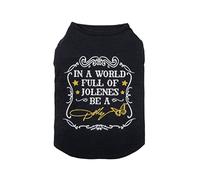 Doggy Parton in a World Full of Jolenes Be A Dolly Black Shirt for Pets - XS