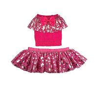 Doggy Parton Ruffle Sweater Skirt Set for Dogs - Large