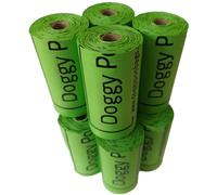 Doggy Poo Bags | 100% Home Compostable & Biodegradable | 120 Strong, Leak-Proof Bags (8 Rolls) | Cornstarch-Based Eco-Friendly Dog Waste Bags | Certified TUV Austria OK Compost Home