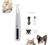 Doggykings 3 in 1 Electric Dog Trimmer,Doggy Kings Trimmer, Low Noise Rechargeable Waterproof with Led Light,Pet Shaver for Paws Eyes Ears Face Rump (F11 2 Speeds+ Replacement)