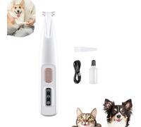Doggykings 3 in 1 Electric Dog Trimmer,Doggy Kings Trimmer, Low Noise Rechargeable Waterproof with Led Light,Pet Shaver for Paws Eyes Ears Face Rump (F5White)