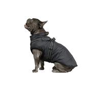 DoggyKings 3 in 1 Jacket (The size is suitable for small to medium-sized dogs such as Staffordshire Bull Terriers; for large dogs, it is recommended to order one size larger.) (Black,L)
