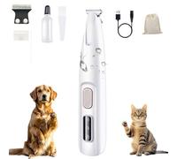 DoggyKings Trimmer, DoggyKings 3 in 1 Electric Dog Trimmer, Rechargeable Waterproof with LED Light, Low Noise for Paws Eyes Ears Face Buttocks for Large/Small Dogs and Cats