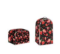 Doginthehole Strawberry Blender Dust Cover for Kitchen Small Appliances - Juice Food Processor, 4 Slice Toaster, Bread Maker - Fingerprint Protection