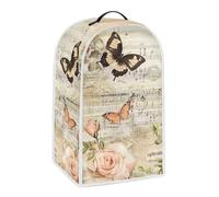 doginthehole Vintage Rose Butterfly Kitchen Blender Cover, Dust-proof Blender Cover Kitchen Mixer Protector Retro Musical Note Blender Covers for kitchen Appliance Covers Blender Dust Cover