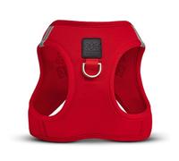 DOGISTRY - SoHo Dog Harness - Award-Winning Luxe No-Pull Design - Crafted for Style, Comfort & Innovation - Iconic Red - L (13-19lbs)