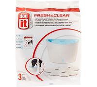 Dogit Replacement Foam & Carbon Filters Fresh & Clear – For 6L Fountain – 3 Pack