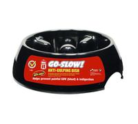 Go-Slow Anti-Gulping Dog Dish - Black - Large - 1.2 Litres
