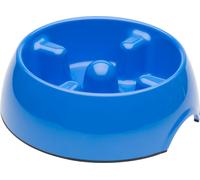 Dogit Go Slow Anti-Gulping Dog Bowl - Blue - Large 1.2L