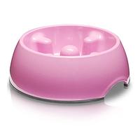 Dogit Dog Bowl Go-Slow Anti-Gulp Small 300 ml Pink
