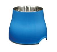 Dogit Elevated Dog Bowl 900 ml Blue, Black, White Raised Puppy Food & Water Dish