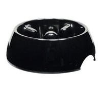 Dogit Go-Slow Anti-Gulp Dog Bowl, Medium, 600 ml, Black